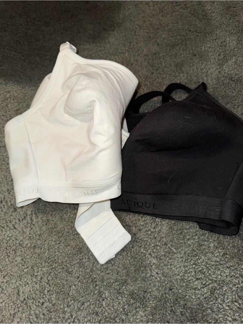 Cacique Wireless Bralette Duo in Black and White